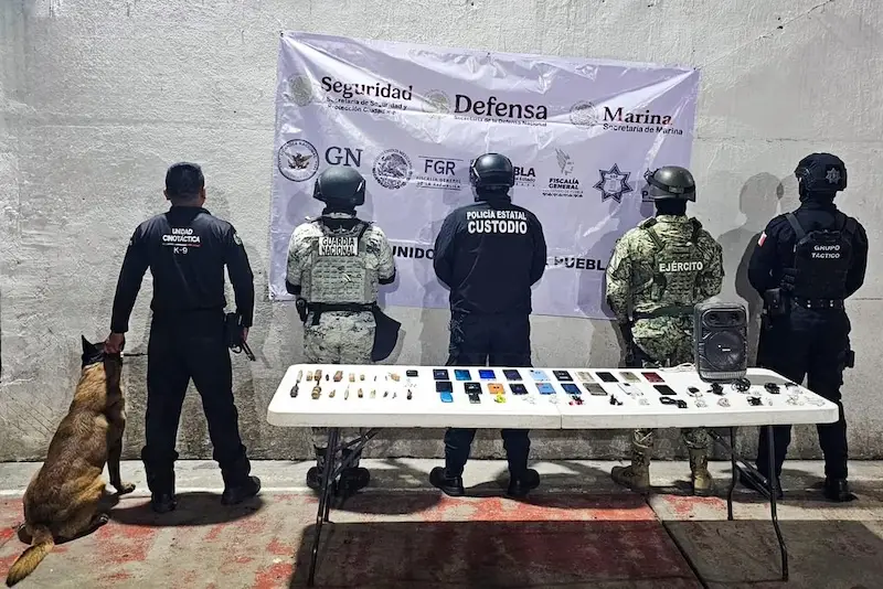 Realizan operativo en el Centro Penitenciario de Tecamachalco