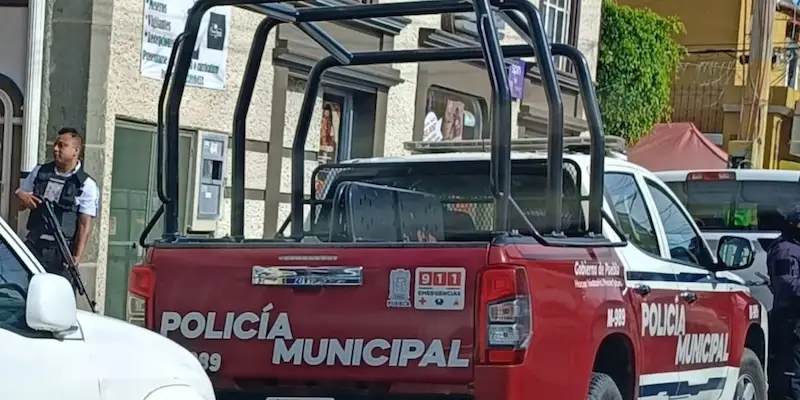 Intentan robar cajero en el municipio de Tepeaca