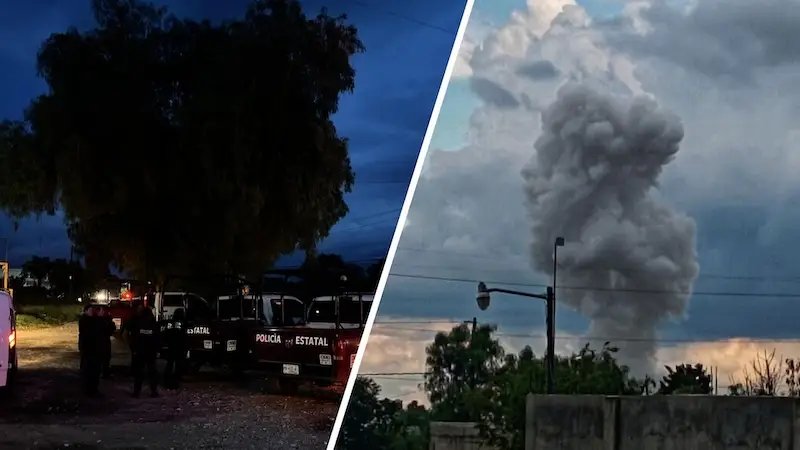 Cuatro personas pierden la vida en Hueyotlipan por explosión de Polvorín