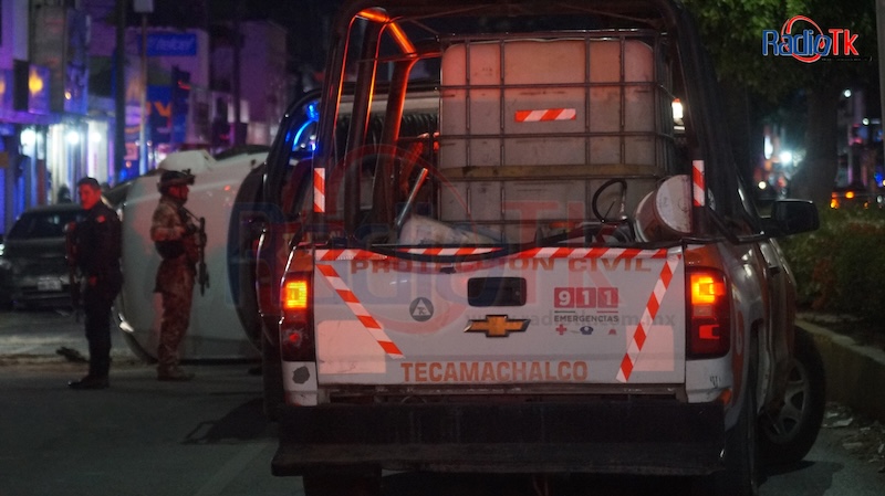 Balacera en el el boulevard de Tecamachalco deja varios lesionados