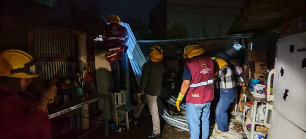 Dos escuelas y Siete viviendas fueron las afectadas por la granizada en Tlacotepec de Benito Juárez