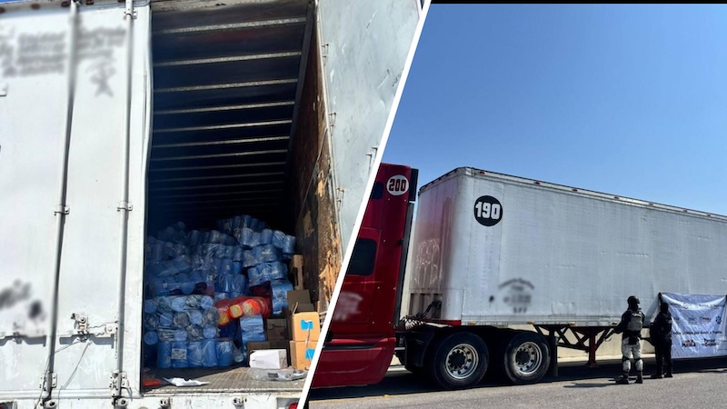 En Tepeaca la GN asegura un tractocamión con reporte de robo