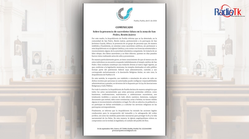 En plena Semana Santa la arquidiócesis de Puebla detecta falsos sacerdotes