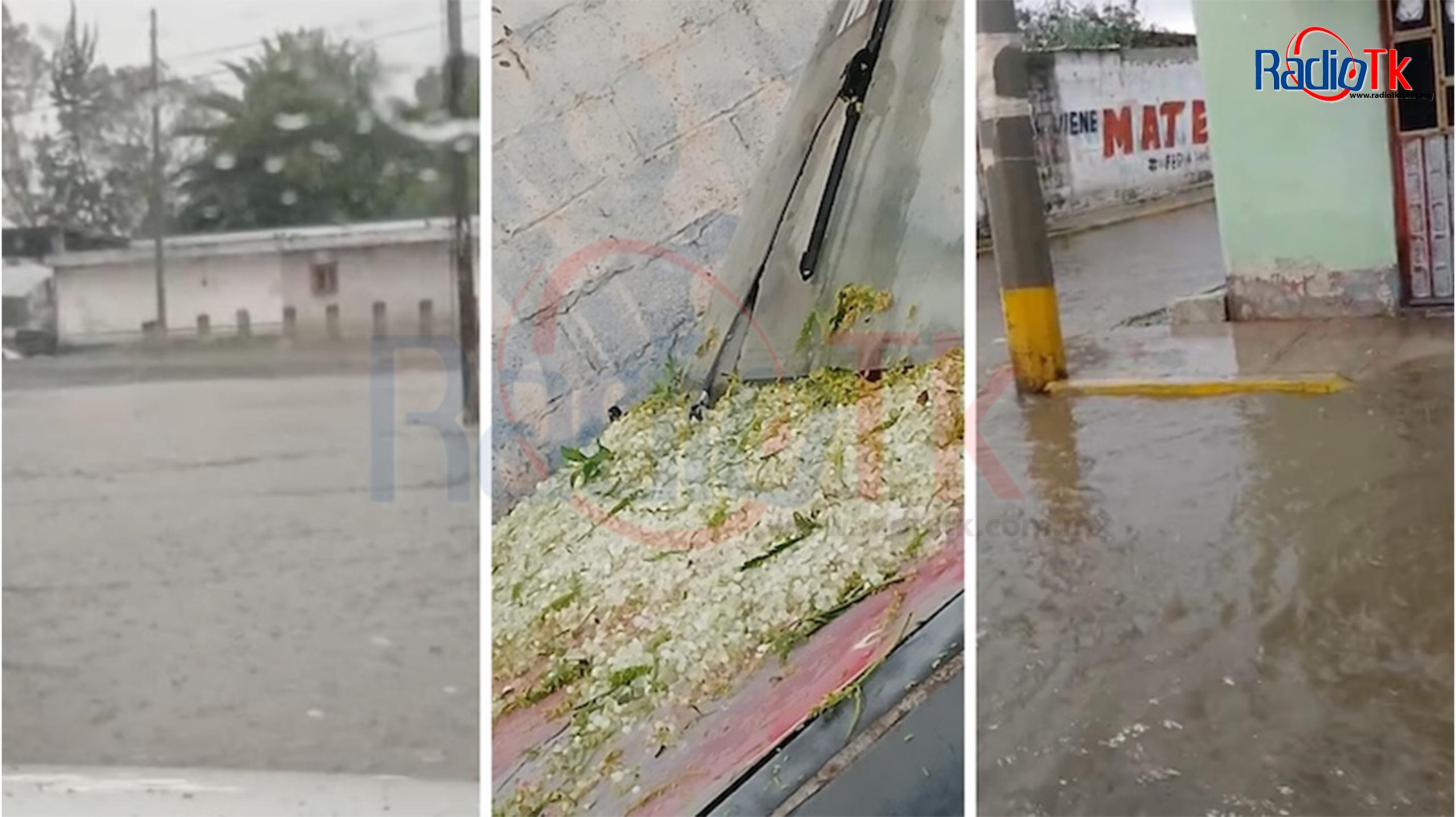 Lluvia atípica deja ligeras afectaciones en la Purísima de Hidalgo y Veracrucito en Tecamachalco