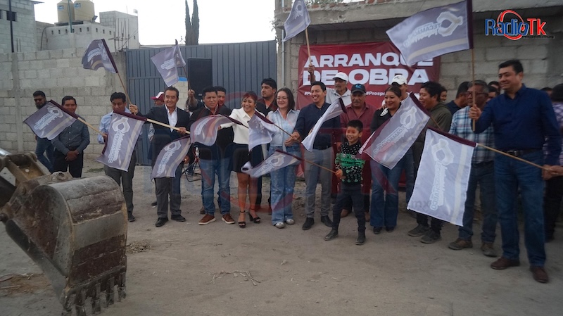 Mateo Hernández inicia obra de adoquinamiento en el barrio de San Nicolás