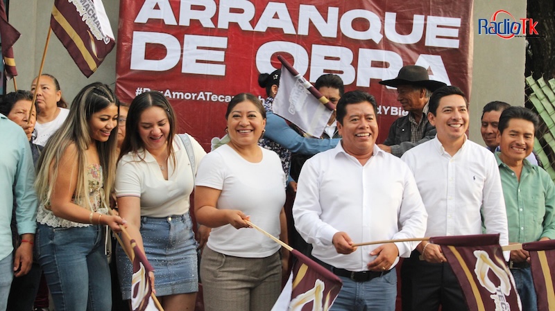 Mateo Hernández arrancó obra en el barrio de Maravillas de San Mateo Tlaixpan